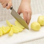 как нарезать картофель ломтиками