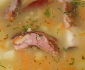 Гороховый суп рецепт с копчеными ребрышками.