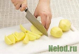как нарезать картофель ломтиками